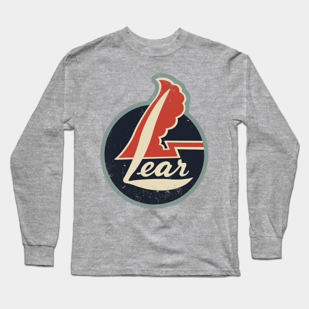 Retro Vintage Lear Jet 1960s Long Sleeve T-Shirt by StudioPM71